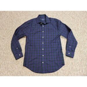 Vineyard‎ Vines Cooper Shirt Mens Small Blue Plaid Button Up Long Sleeve Cotton